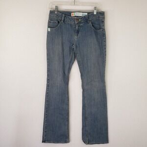 Matix Original Denim Juniors 7 Classic Blue Flare Jeans 5 Pocket Retro Y2K Comfy